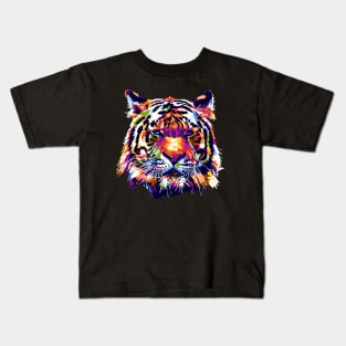 Tiger Head Pop art Kids T-Shirt